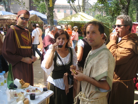 Comiendo en la Feira Franca 2008