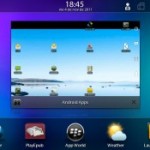 Blackberry Playbook ejecutando aplicaciones Android